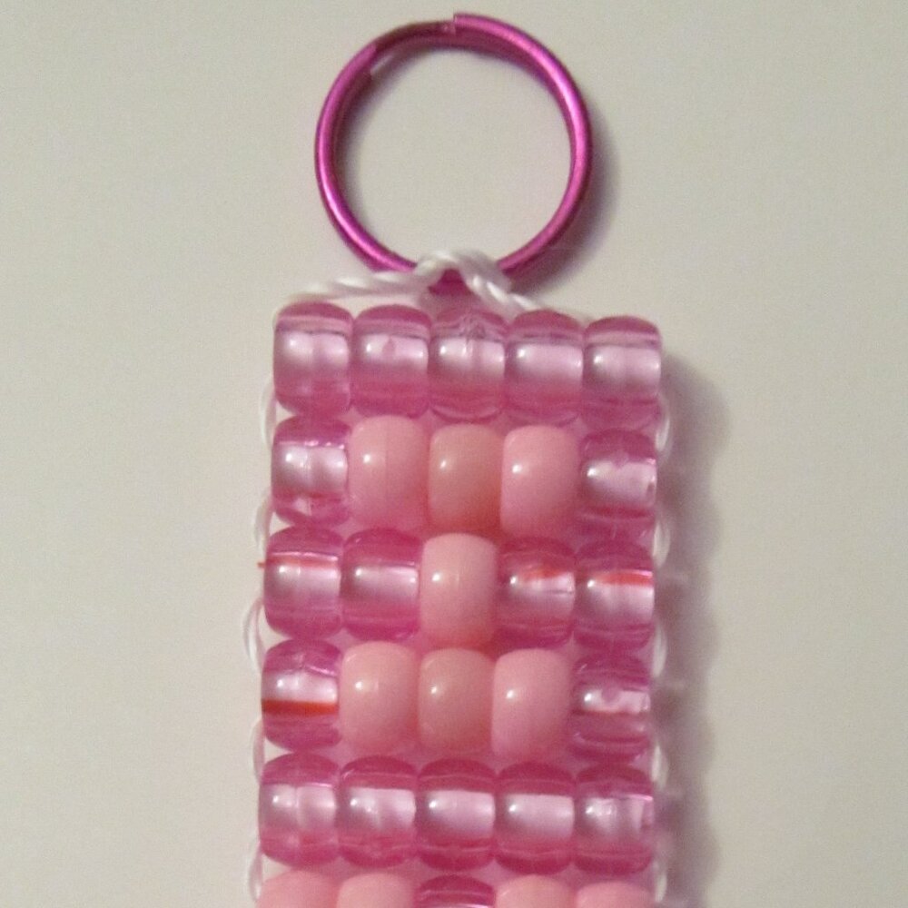 Pony Bead "I Love You" Keychain Item #8512025